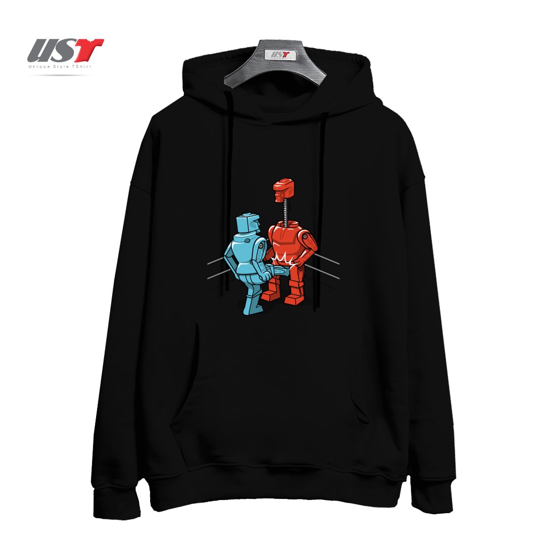 طرح MAKE LOVE NOT WAR1 هودی اورسایزرنگ مشکی