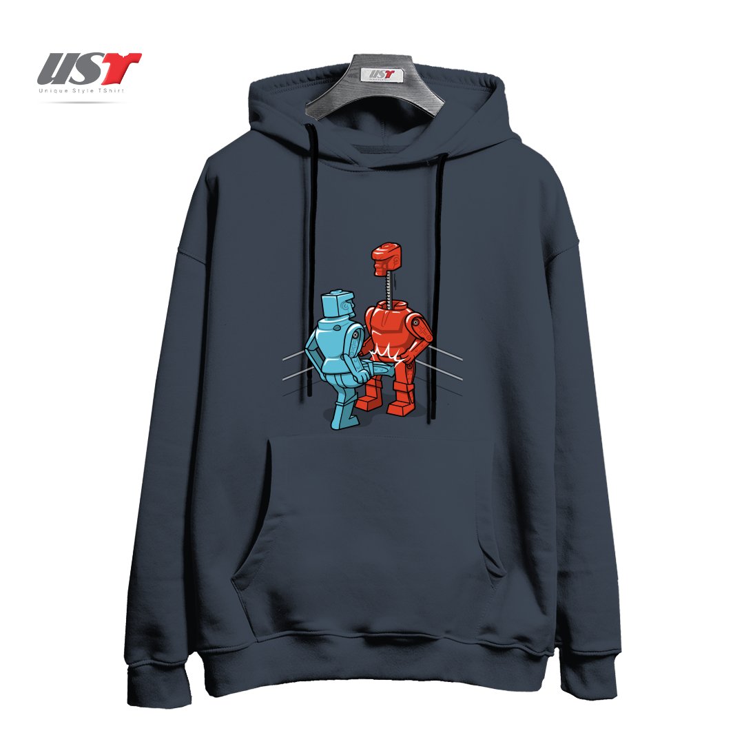 هودی اورسایز طرح MAKE LOVE NOT WAR1