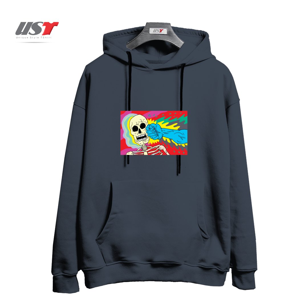 طرح PUNCHING DEATH هودی اورسایزرنگ دودی