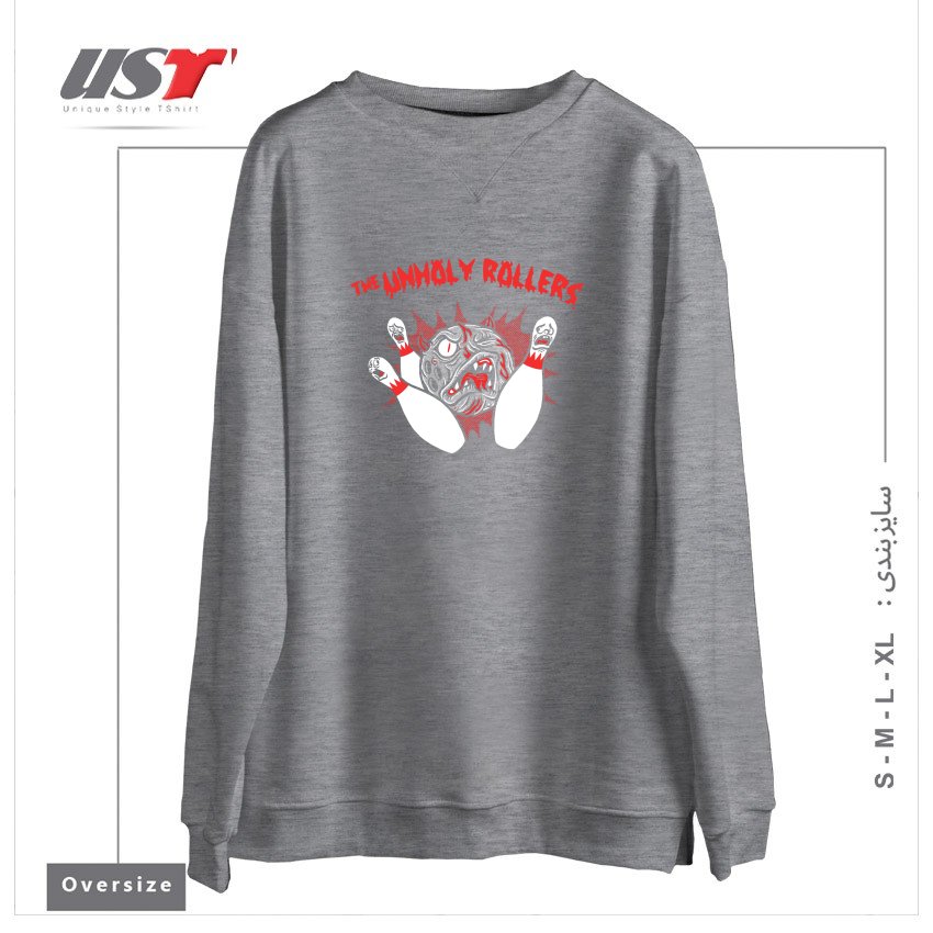 سوییشرت اورسایز طرح THE UNHOLY ROLLERS