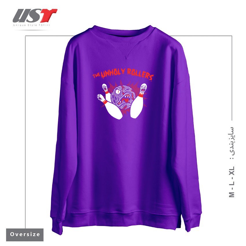 سوییشرت اورسایز طرح THE UNHOLY ROLLERS