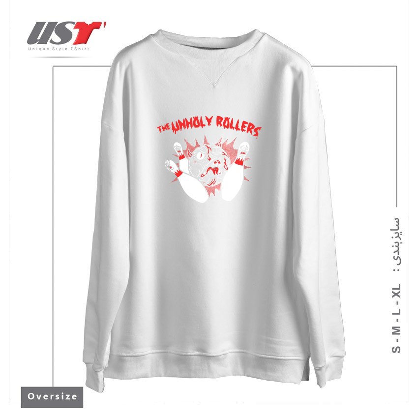 سوییشرت اورسایز طرح THE UNHOLY ROLLERS