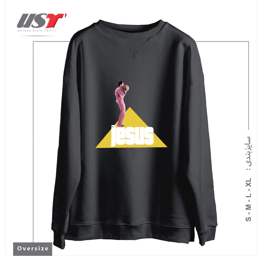 طرح THE JESUS - BIG LEBOWSKI MOVIE سوییشرت اورسایزرنگ دودی