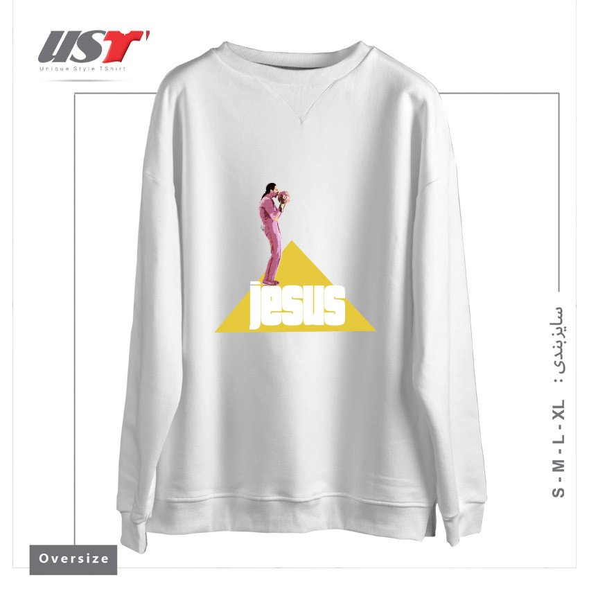 سوییشرت اورسایز طرح THE JESUS - BIG LEBOWSKI MOVIE