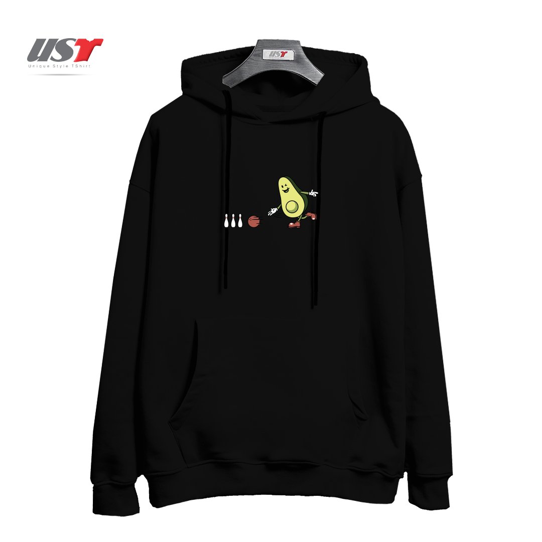 هودی اورسایز طرح AVOCADOO PLAYING BOWLING