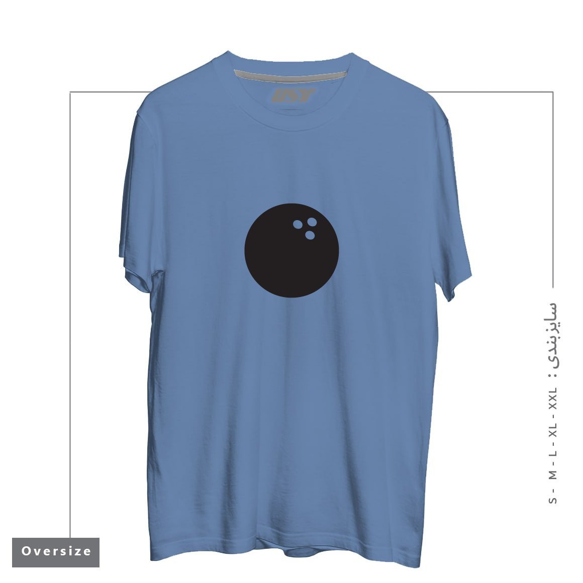 تیشرت اورسایز طرح BALL
