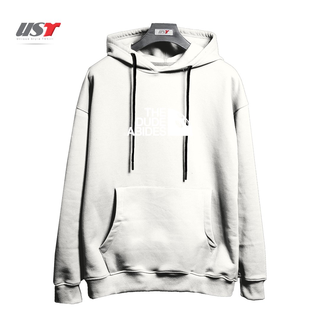 طرح HIS DUDENESS هودی اورسایزرنگ سفید