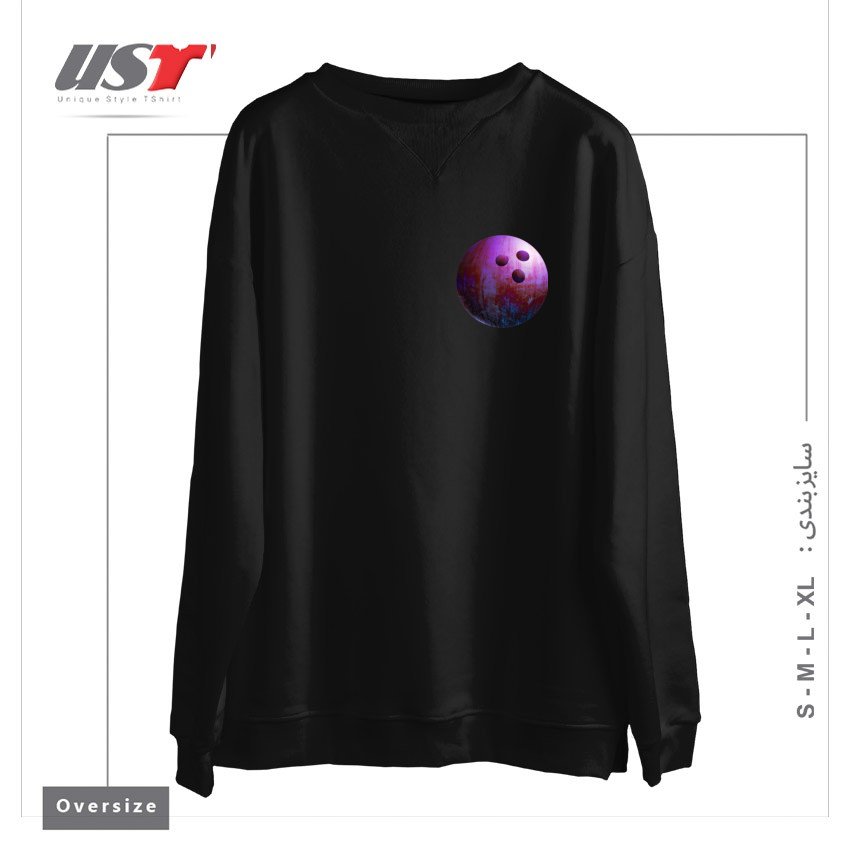 طرح KILLER GAME سوییشرت اورسایزرنگ مشکی