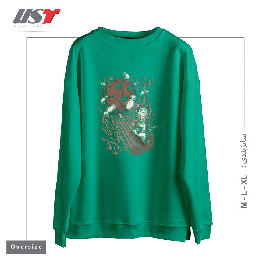 سوییشرت اورسایز طرح PINDIANA JONES