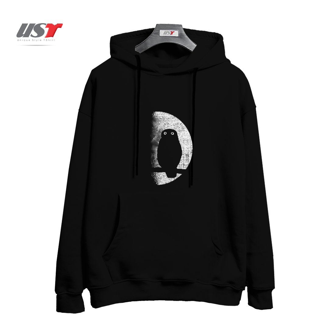 طرح NIGHTWATCHER هودی اورسایزرنگ مشکی