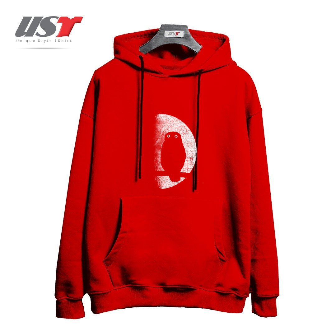 طرح NIGHTWATCHER هودی اورسایزرنگ قرمز