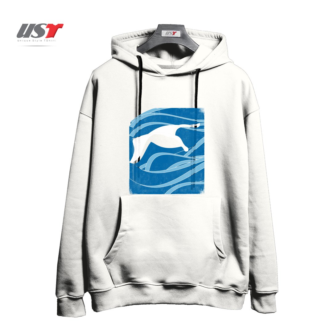 هودی اورسایز طرح ON THE WAVES