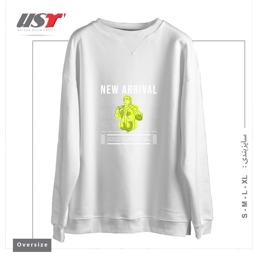 سوییشرت اورسایز طرح TypoGraphy 2