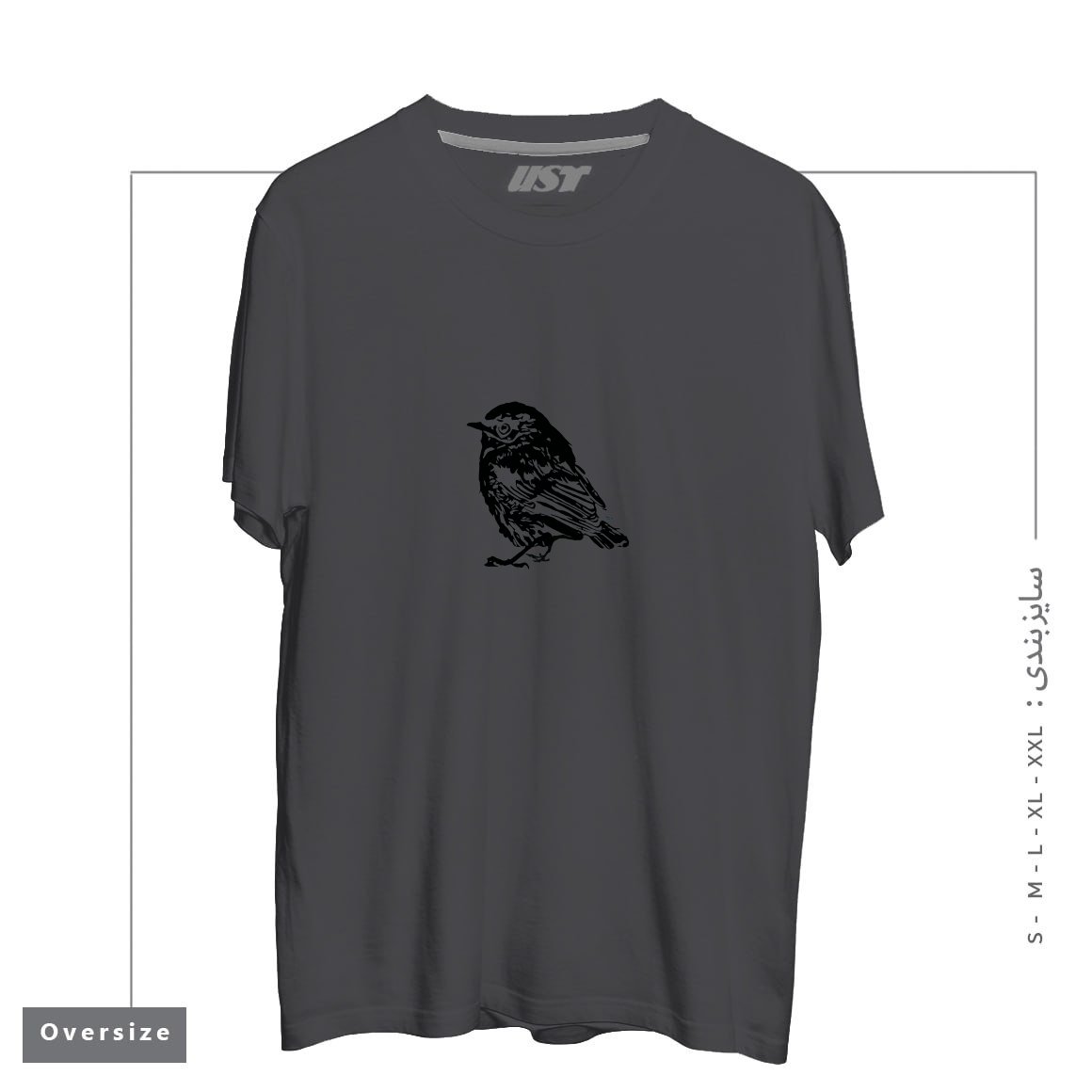 طرح PIEPMATZ تیشرت اورسایزرنگ دودی