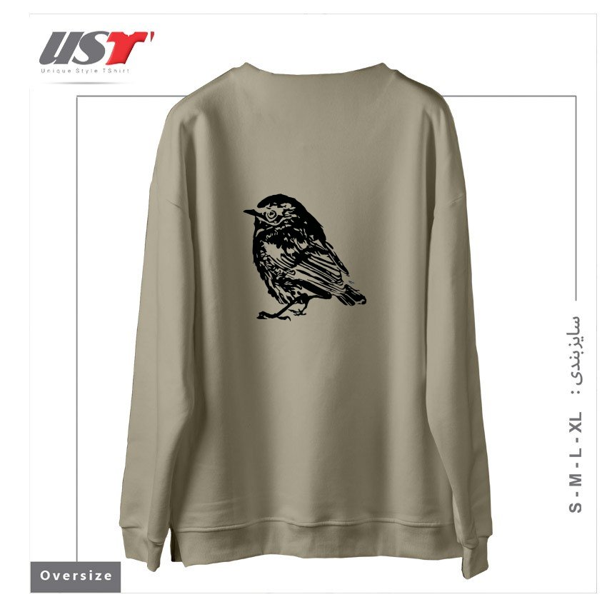 طرح PIEPMATZ سوییشرت اورسایزرنگ نخودی