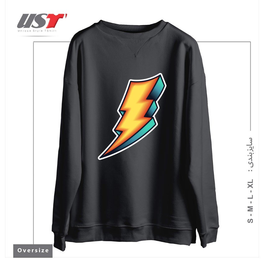 سوییشرت اورسایز طرح BOLT