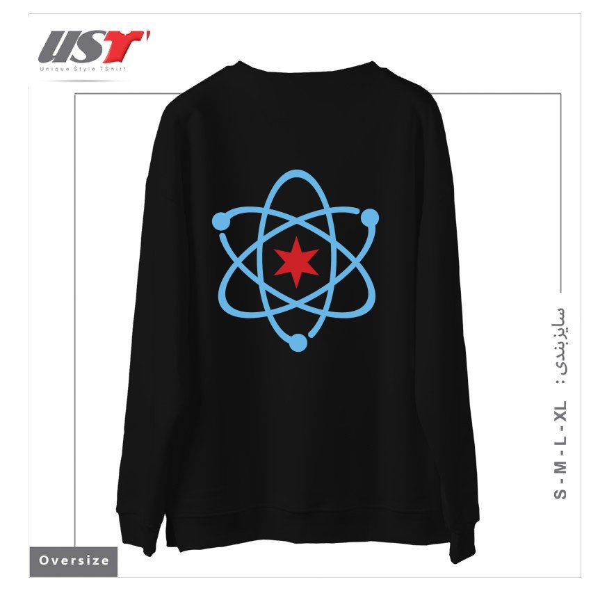 طرح ORIGINAL LOGO سوییشرت اورسایزرنگ مشکی