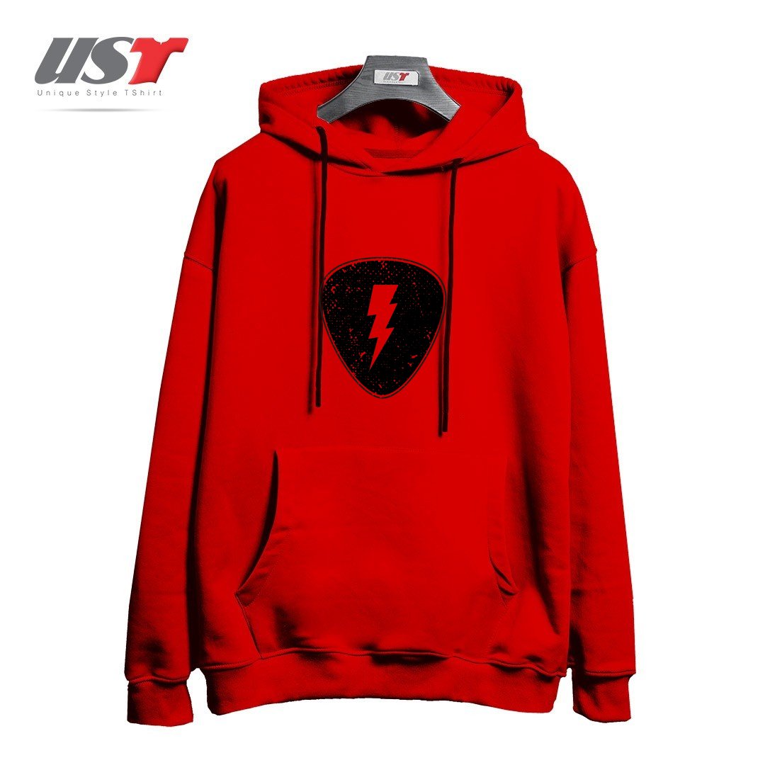 طرح RAY PICK هودی اورسایزرنگ قرمز