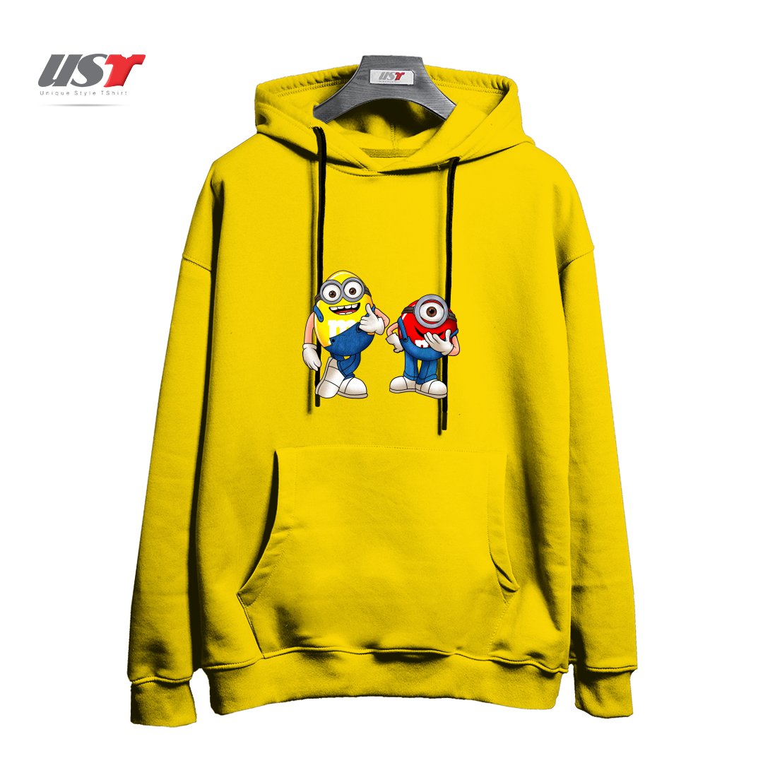 طرح MINI ON MINI هودی اورسایزرنگ زرد