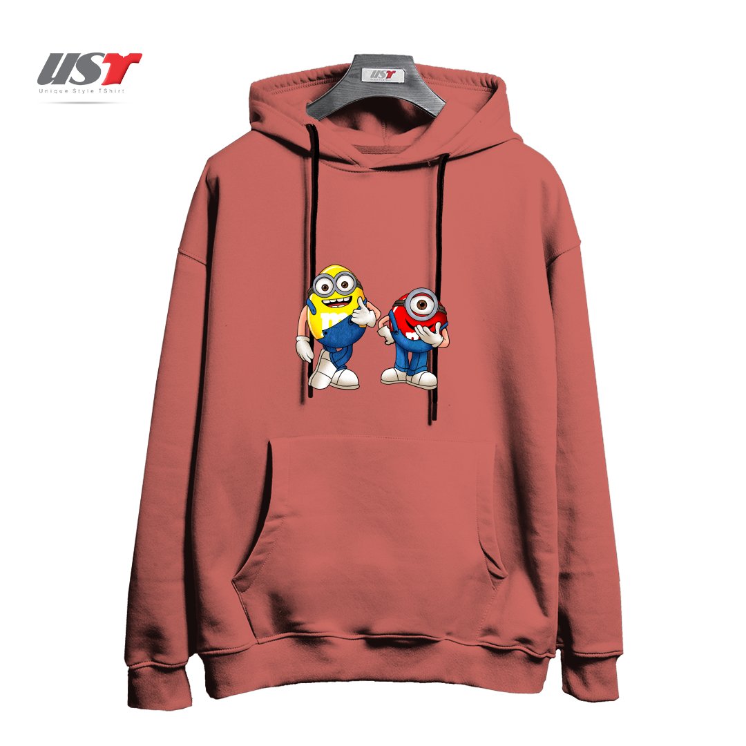 طرح MINI ON MINI هودی اورسایزرنگ آجری