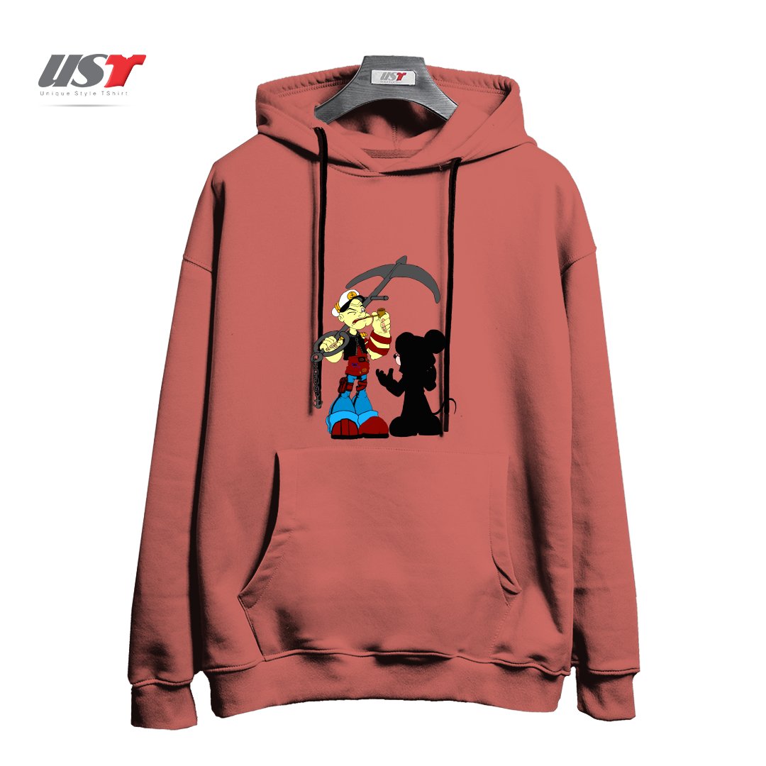 طرح NEGOTIATION هودی اورسایزرنگ آجری