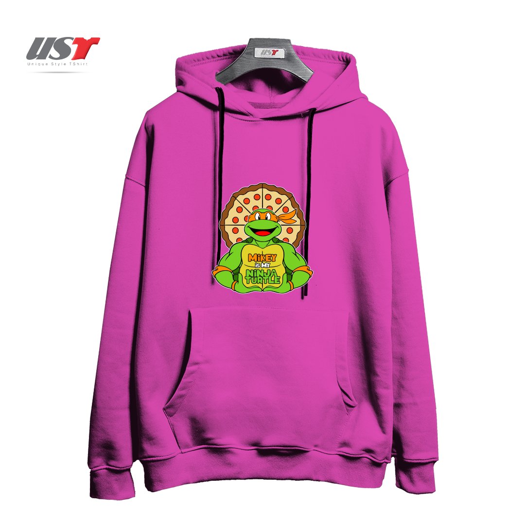 هودی اورسایز طرح ORANGE TURTLE