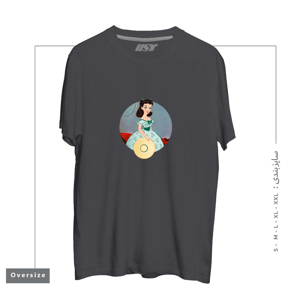 تیشرت اورسایز طرح PRINCESS SCARLETT