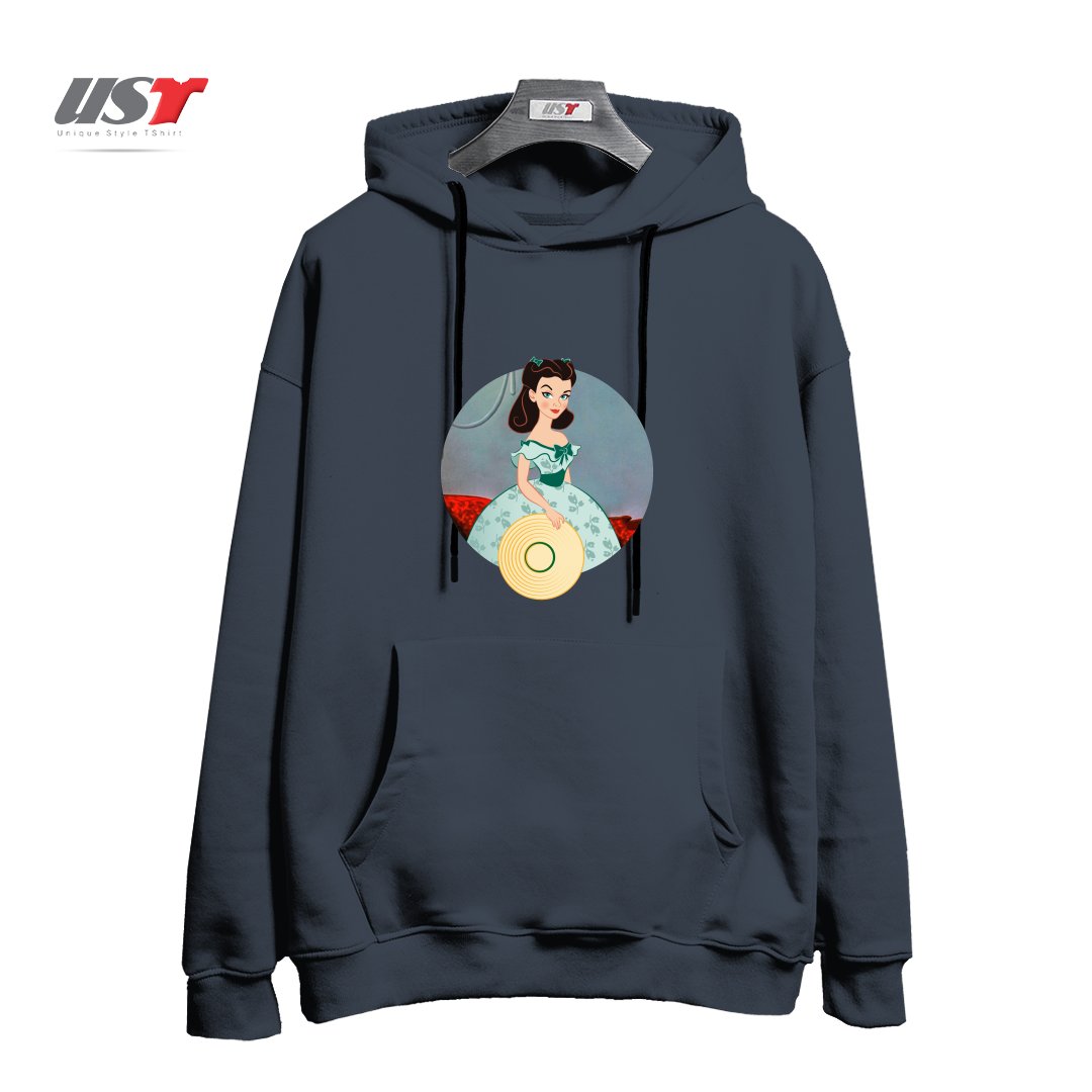 طرح PRINCESS SCARLETT هودی اورسایزرنگ دودی