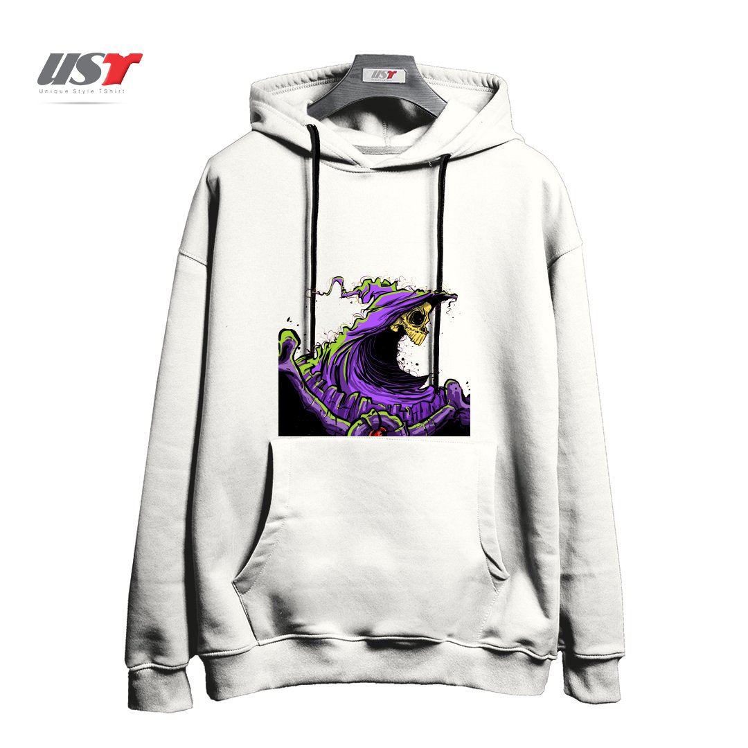 طرح SKELETOR هودی اورسایزرنگ سفید