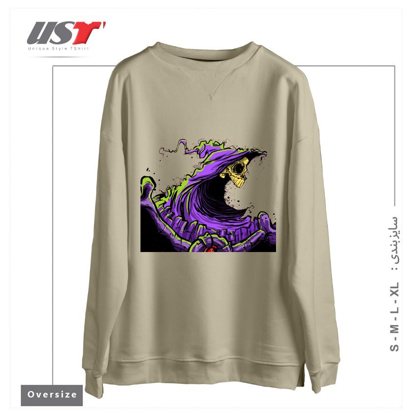سوییشرت اورسایز طرح SKELETOR