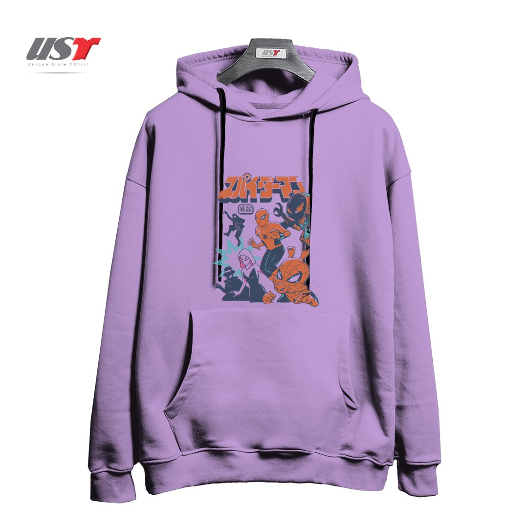 طرح SPIDER SQUADRON هودی اورسایزرنگ یاسی