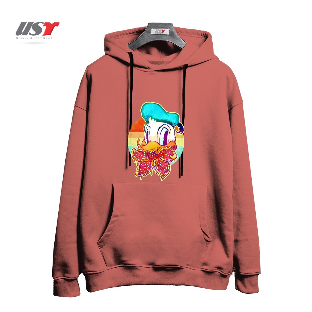 هودی اورسایز طرح UPSIDE DOWN STRANGER DONALD