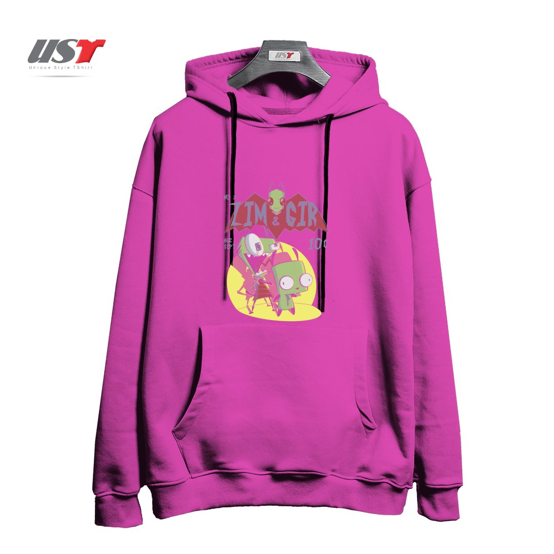 هودی اورسایز طرح ZIM AND GIR