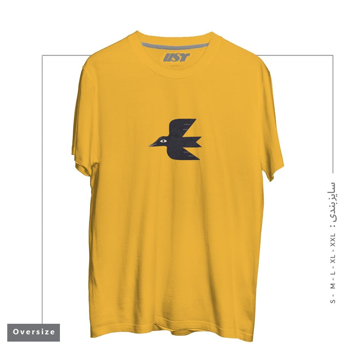 تیشرت اورسایز طرح MINIMAL BLACKBIRD NO. 1