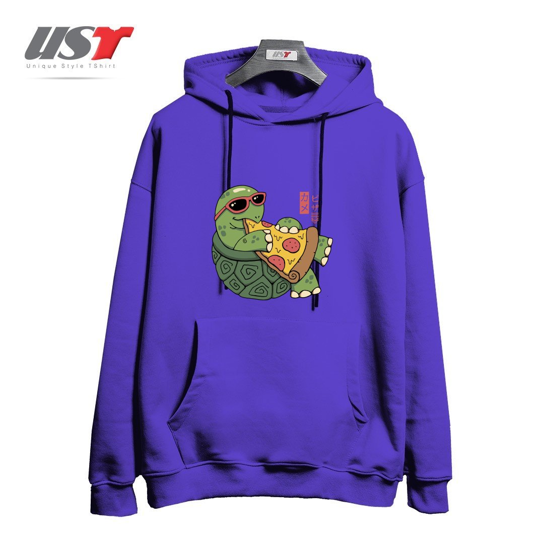 طرح PIZZA TURTLE121210 هودی اورسایزرنگ بنفش