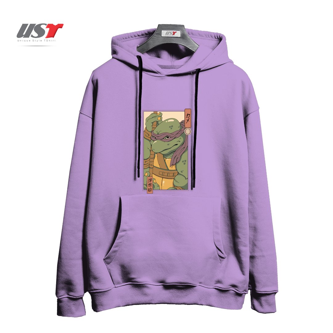 هودی اورسایز طرح PURPLE KAME NINJA