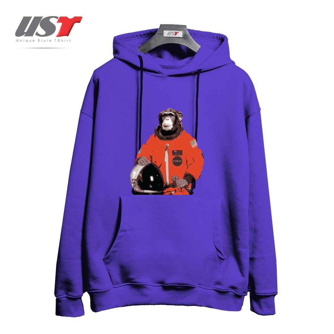 هودی اورسایز طرح SPACE MONKEY32154