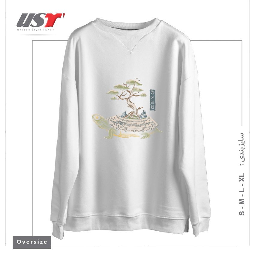 سوییشرت اورسایز طرح THE LEGENDARY KAME