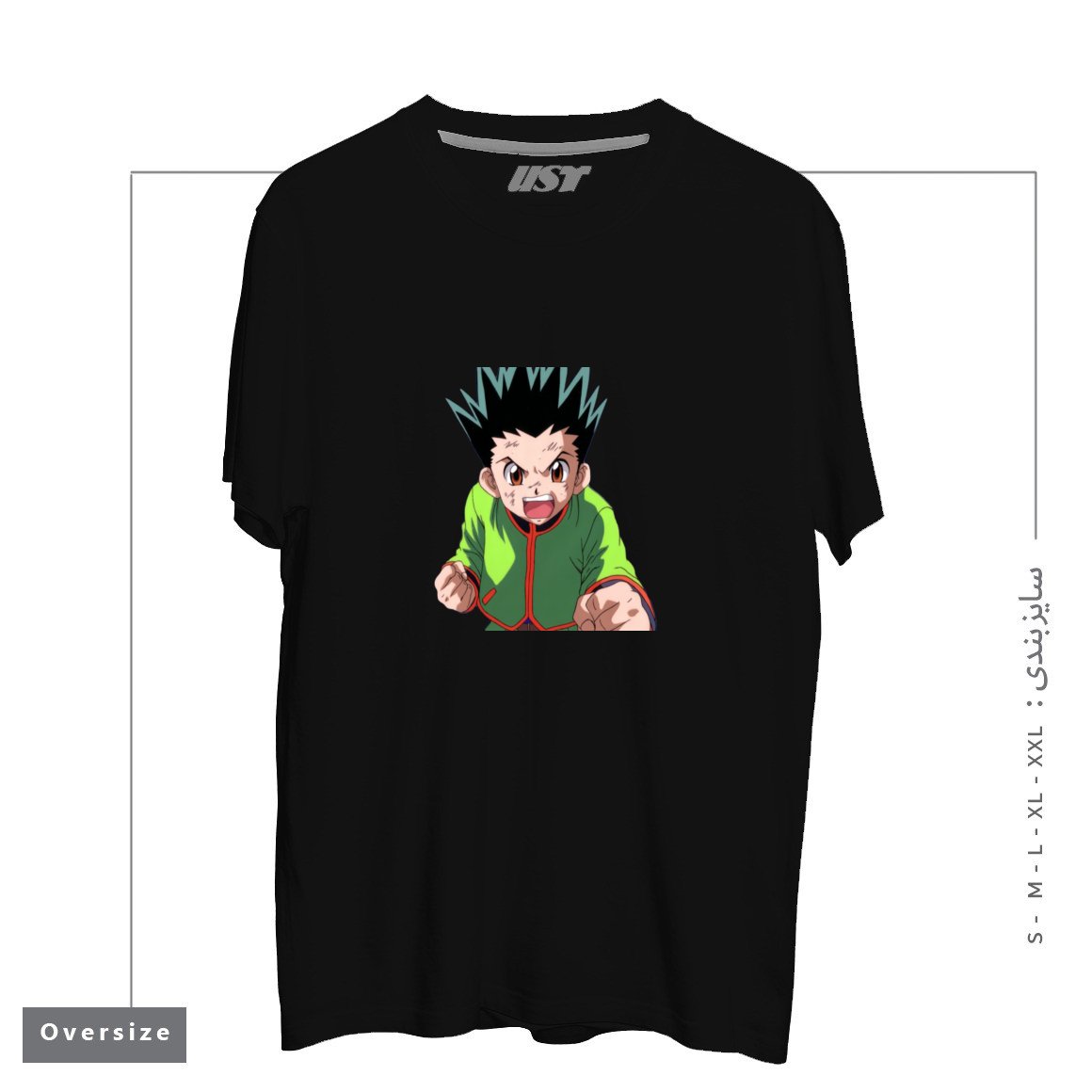 تیشرت اورسایز طرح anime