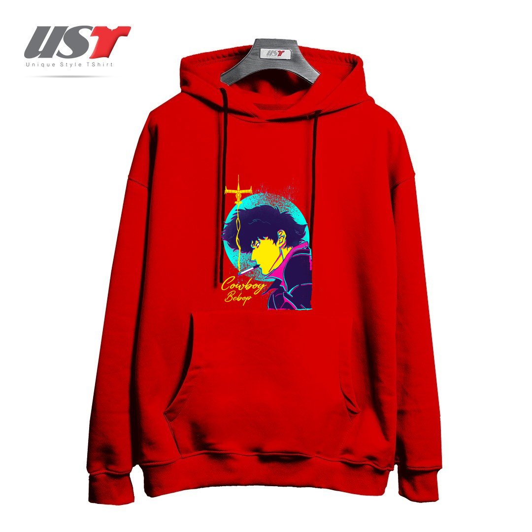 طرح Bounty Hunter هودی اورسایزرنگ قرمز