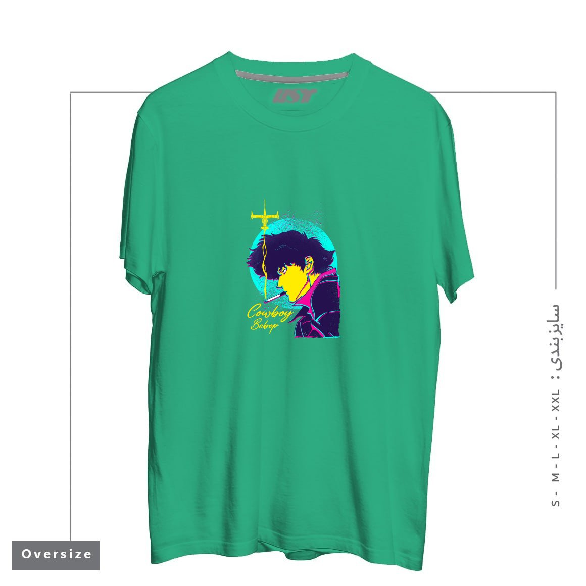 طرح Bounty Hunter تیشرت اورسایزرنگ سبز