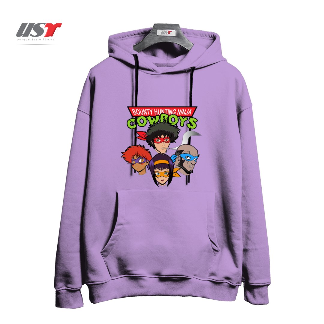 طرح Bounty Hunting Ninja Cowboys هودی اورسایزرنگ یاسی