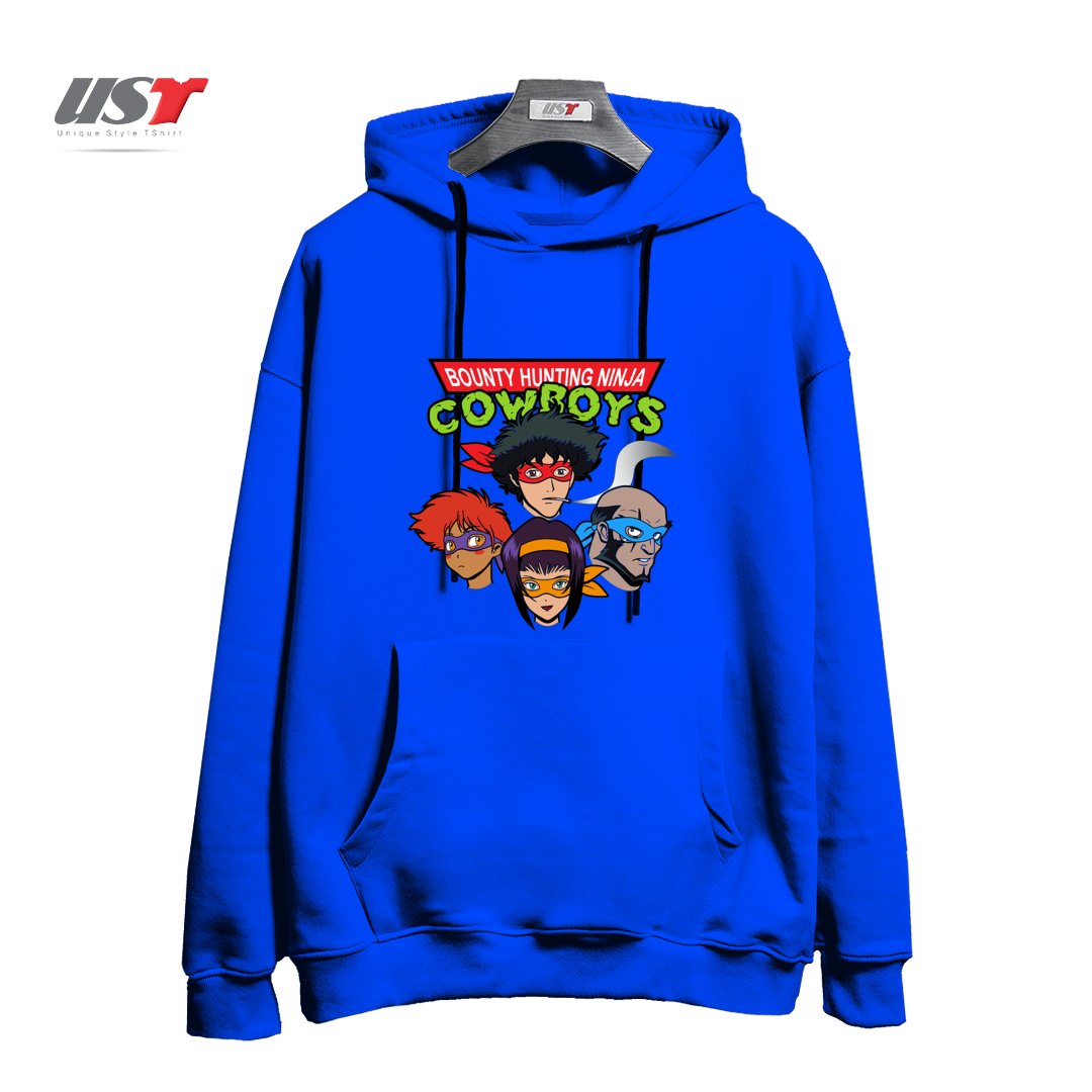هودی اورسایز طرح Bounty Hunting Ninja Cowboys