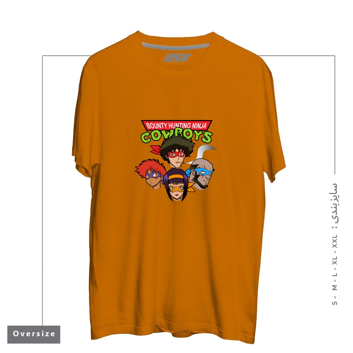 طرح Bounty Hunting Ninja Cowboys تیشرت اورسایزرنگ پرتغالی