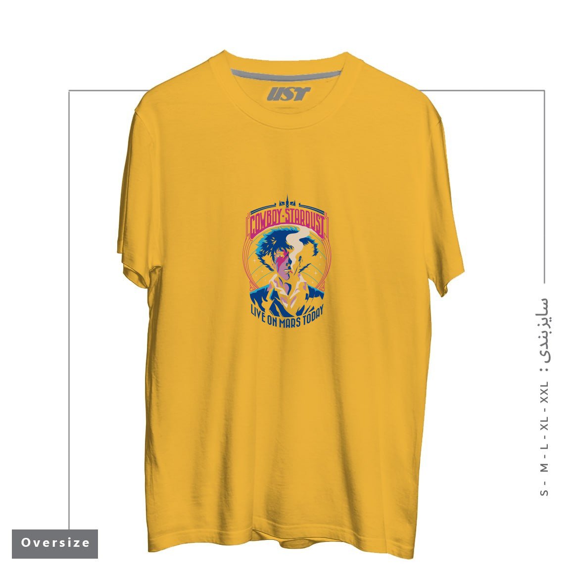 تیشرت اورسایز طرح COWBOY STARDUST