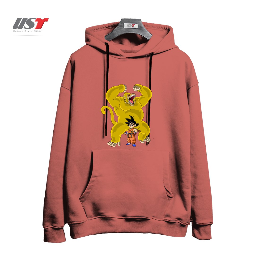 هودی اورسایز طرح GOKU AND GREAT GOLD APE OOZARU