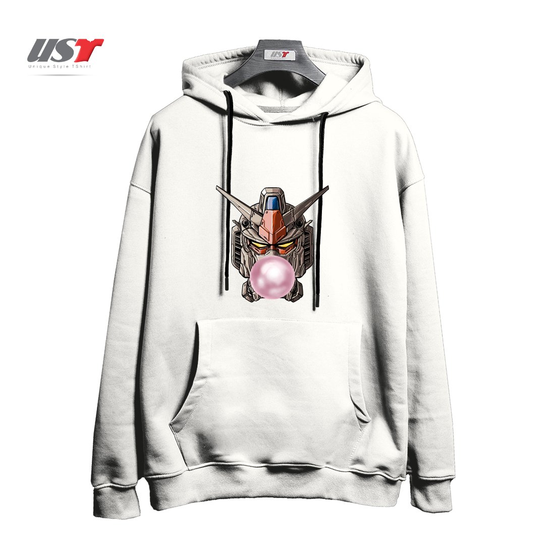 طرح GUMDAN هودی اورسایزرنگ سفید