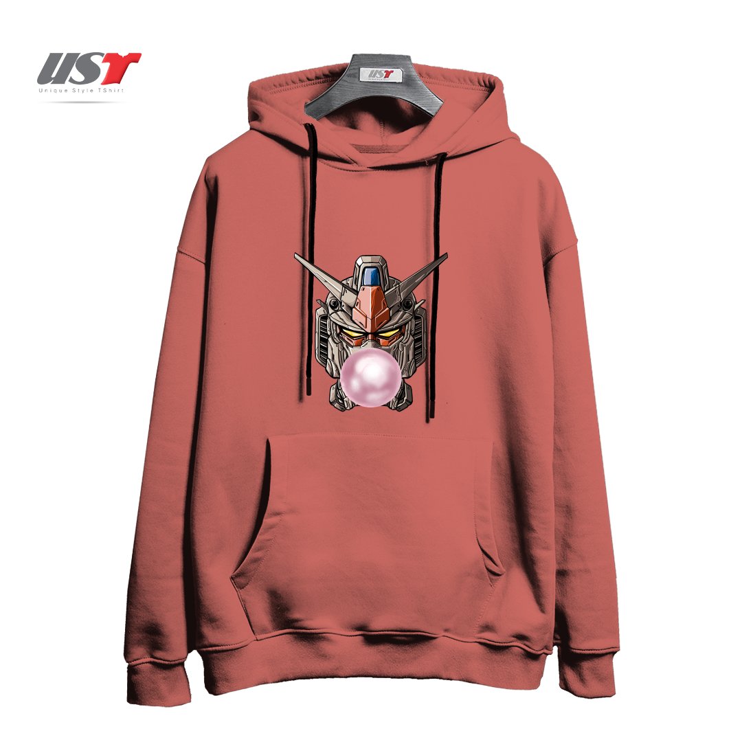 طرح GUMDAN هودی اورسایزرنگ آجری