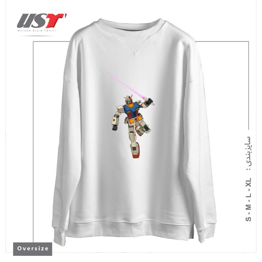 سوییشرت اورسایز طرح GUNDAM RX-78-2