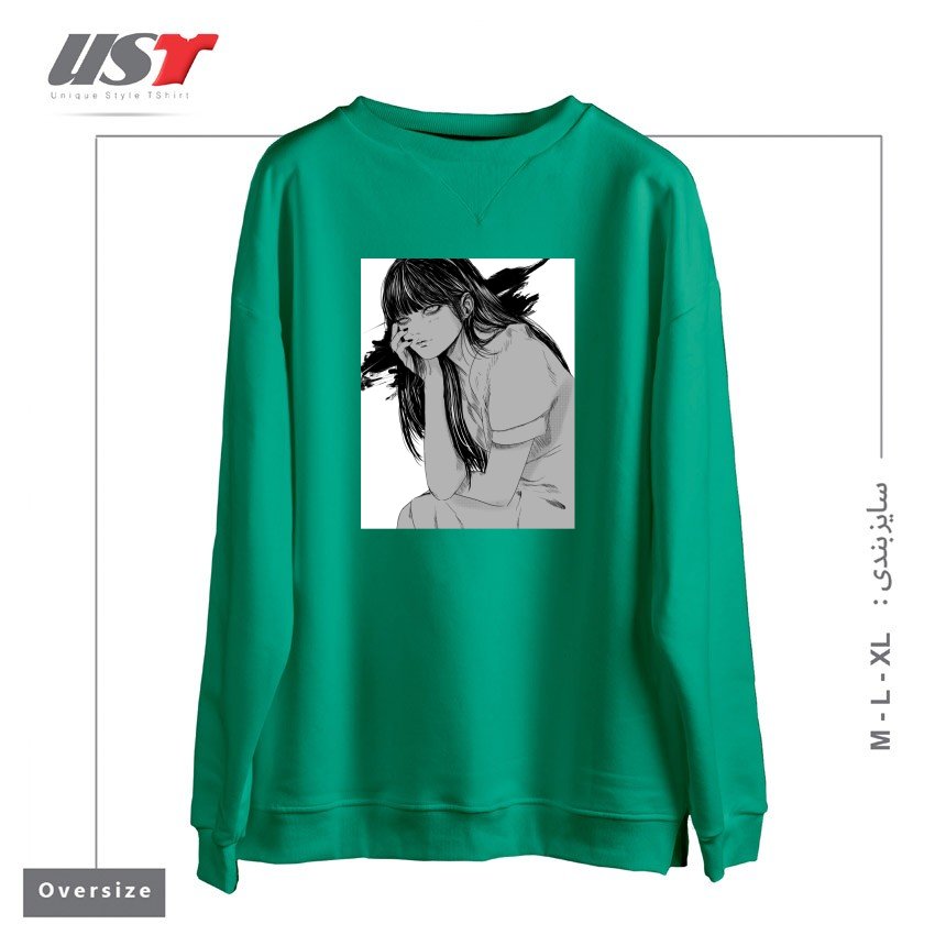 سوییشرت اورسایز طرح Kanashimi